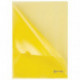 Папка-уголок А4 жесткая BRAUBERG, желтая, 0,15 мм