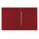 Папка с пружинным скоросшивателем BRAUBERG стандарт, красная, до 100 листов, 0,6 мм, 221632