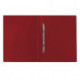 Папка с пружинным скоросшивателем BRAUBERG стандарт, красная, до 100 листов, 0,6 мм, 221632