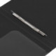 Папка с пружинным скоросшивателем и внутренним карманом BRAUBERG диагональ, черная, до 100 листов, 0,6 мм, 221351