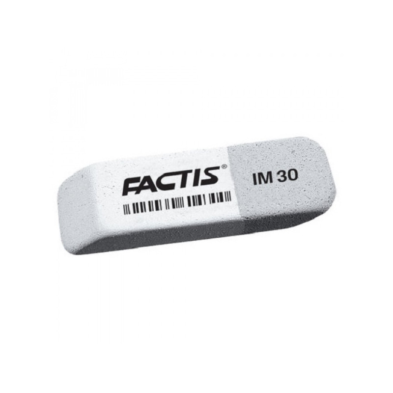 Ластик FACTIS IM 30 (Испания), прямоугольная, двуцветная, 59х20х10 мм, синтетический каучук, CCFIM30BG