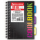 Тетрадь-блокнот BRAUBERG "CoolBOOK" A5 120 листов, клетка, гребень, обложка пластиковая, 3 разделителя, 4 вида