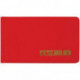 Визитница карманная OfficeSpace на 20 визиток, 65*110мм, ПВХ, красный