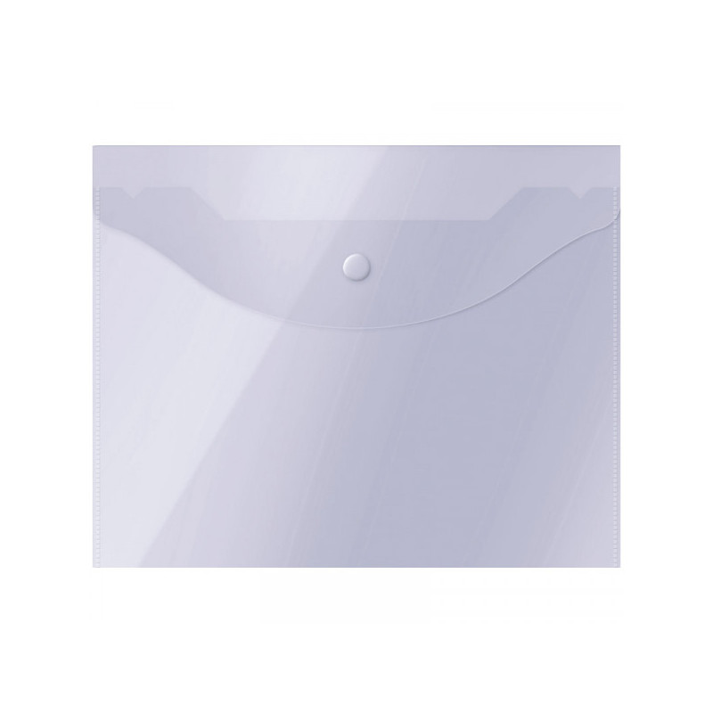 Папка-конверт на кнопке OfficeSpace А5 (190*240мм), 150мкм, прозрачная