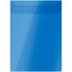 Папка-конверт на кнопке OfficeSpace  А4, вертикальная, 150мкм, полупрозрачная, синяя