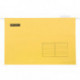 Папка подвесная А4 365х240мм, картон, желтая, 80 листов, 10 штук, OfficeSpace Foolscap