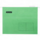 Папка подвесная А4, 310х240мм, картон, зеленая, 80 листов, 10 штук, OfficeSpace