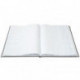 Книга учета OfficeSpace, А4, 96л., клетка, 200*290мм, бумвинил, цвет черный, блок офсетный