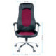 Кресло руководителя Helmi HL-E93 "Fitness", экокожа черная/ткань S бордо, хром, мех. качания "Люкс"
