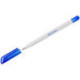 Ручка шариковая синяя, 0,5 мм, 0,7 мм, масляная, корпус тонированный белый, круглый, OfficeSpace Omega