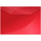 Папка-конверт на кнопке OfficeSpace  А4, 150мкм, красная