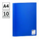 Папка с 10 вкладышами OfficeSpace, 8мм, 400мкм, синяя