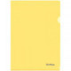Папка-уголок прозрачная  Berlingo желтая, А4, пластик 180мкм