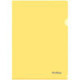 Папка-уголок прозрачная  Berlingo желтая, А4, пластик 180мкм