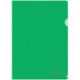 Папка-уголок прозрачная  Berlingo зеленая, А4, пластик 180мкм