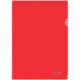 Папка-уголок прозрачная  Berlingo красная, А4, пластик 180мкм