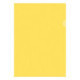 Папка-уголок OfficeSpace, А4, 150мкм, прозрачная желтая