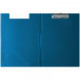 Папка-планшет, с крышкой, А4, 325x220мм, верхний зажим, картон/ПВХ, 0,2мм, синяя, внутренний карман, OfficeSpace