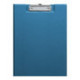 Папка-планшет, с крышкой, А4, 325x220мм, верхний зажим, картон/ПВХ, 0,2мм, синяя, внутренний карман, OfficeSpace