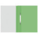 Cкоросшиватель пластик. OfficeSpace, А4, 120мкм, зеленая с прозр. верхом