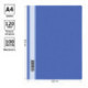 Папка-скоросшиватель с верхним прозрачным листом А4, 120мкм синий OfficeSpace