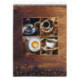 Блокнот Silwerhof 731193-14 A4 мелов.картон 60л клетка гребень Кофе