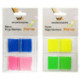 Клейкие закладки пластиковые OFFICE PLUS, 25х45 мм, 2 цвета, 100 закладок, диспенсер