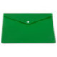 Конверт на кнопке Бюрократ -PK803ANGRN A4 непрозрачный пластик 0.18мм зеленый