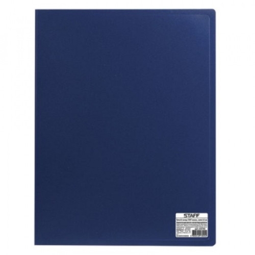 Папка 40 вкладышей STAFF, синяя, 0,5 мм, 225700