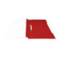 Папка-скоросшиватель, А4, 140/180мкм, пластик, красный с прозрачным верхом, Бюрократ Люкс -PSL20RED