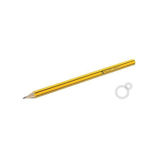Карандаш чернографитный HB, без ластика, заточен, желтый, дерево, шестигранный, грифель 1,85 мм