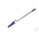 Ручка шариковая синяя, 0,8мм, 1 мм, корпус прозрачный, шестигранный,(без штрихкода на корпусе), 9 @44