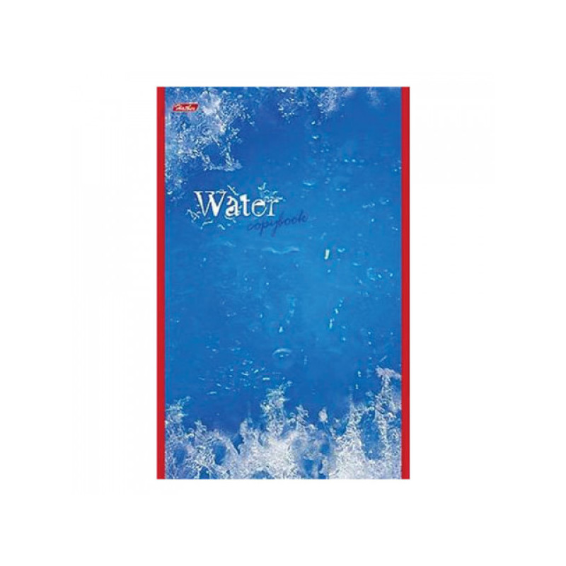 Блокнот А5, 48 л., скоба, выборочный лак, HATBER, "Water" ("Вода"), 135х205 мм, 48Б5вмB3 03976, B023235