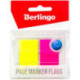Закладки Berlingo 45*25мм, 20л*2 неоновых цвета, в диспенсере, европодвес