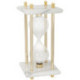 Набор настольный Delucci 6 предметов белый мрамор с золотой отделкой часы в комплекте