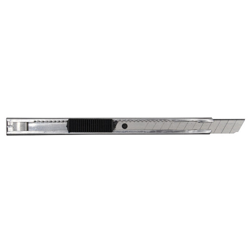 Нож канцелярский 9 мм, Silwerhof выдвижное лезвие фиксатор сталь серебристый пакет с европод.