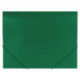 Папка на резинках BRAUBERG "Office", зеленая, до 300 листов, 500 мкм, 227710