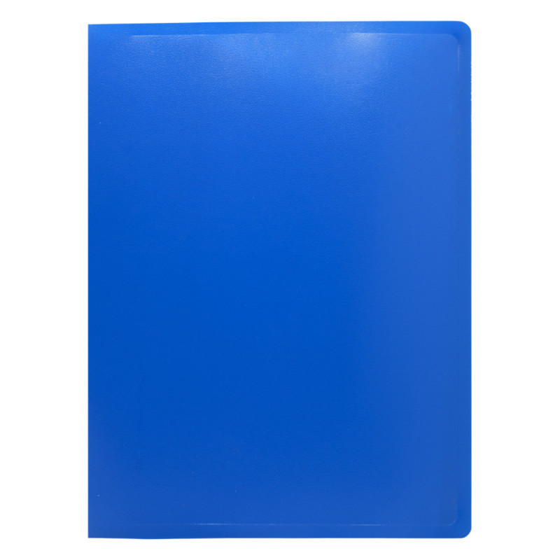 Папка на 2-х кольцах Buro -ECB413/2RBLUE A4 пластик 0.5мм синий