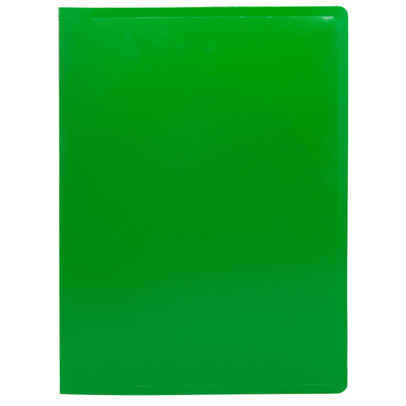 Папка-cкоросшиватель пружинный, A4, 500мкм, пластик, зеленая, Buro