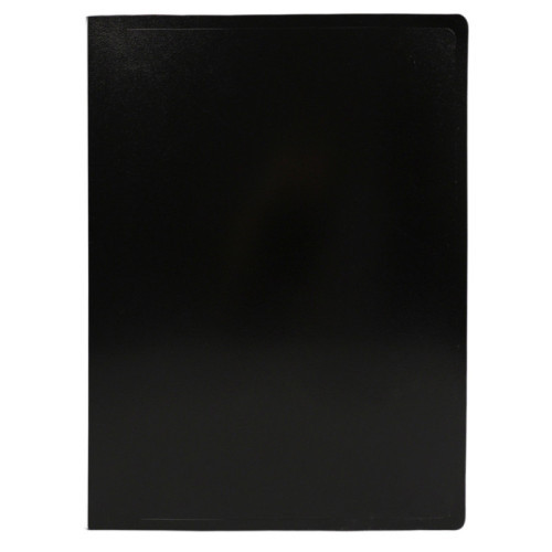 Папка-cкоросшиватель пружинный, A4, 500мкм, пластик, черная, Buro
