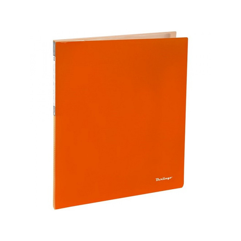 Папка с 20 вкладышами Berlingo "Neon", 14мм, 700мкм, неоновая оранжевая