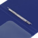Папка с пружинным скоросшивателем и внутренним карманом BRAUBERG диагональ, темно-синяя, до 100 листов, 0,6 мм, 221352