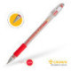 Ручка гелевая Crown Hi-Jell Grip  красная, 0.5мм, грип