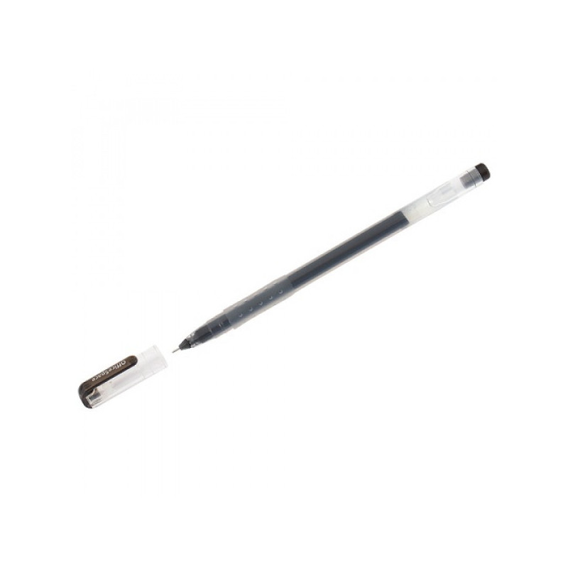 Ручка гелевая OfficeSpace "HC-1" черная, 0,4мм, бесстержневая, игольчатый наконечник