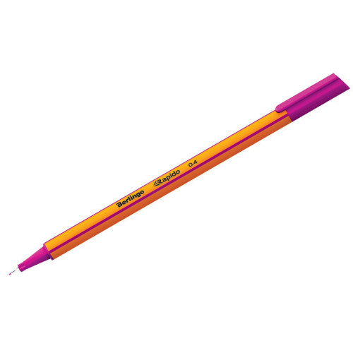 Ручка капиллярная Berlingo "Rapido" сиреневая, 0,4мм, трехгранная