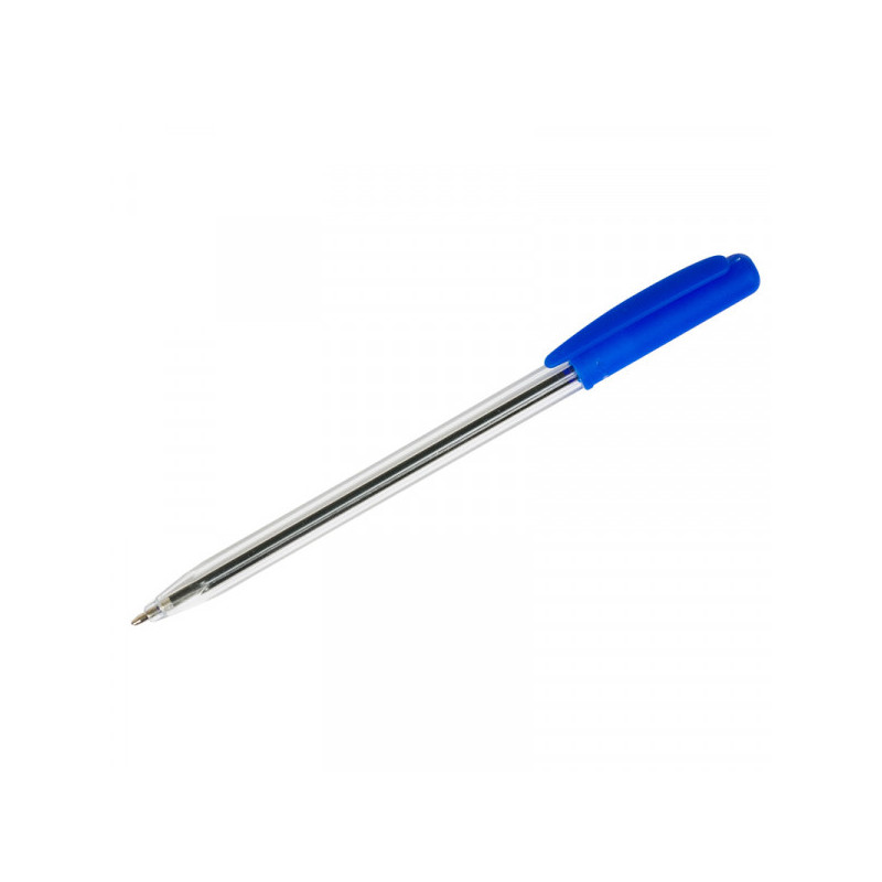 Ручка шариковая автоматическая OfficeSpace "Twist", синяя, 0,7мм, поворотный механизм