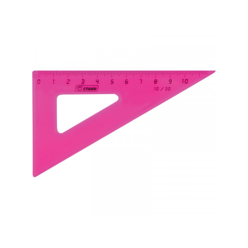 Треугольник 30°, 10см Стамм "Neon", 4 цвета