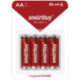 Батарейка SmartBuy AA (LR06) алкалиновая, BC4 4 шт/уп