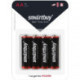 Батарейка SmartBuy AA (R06) солевая, BС4 4 шт/уп