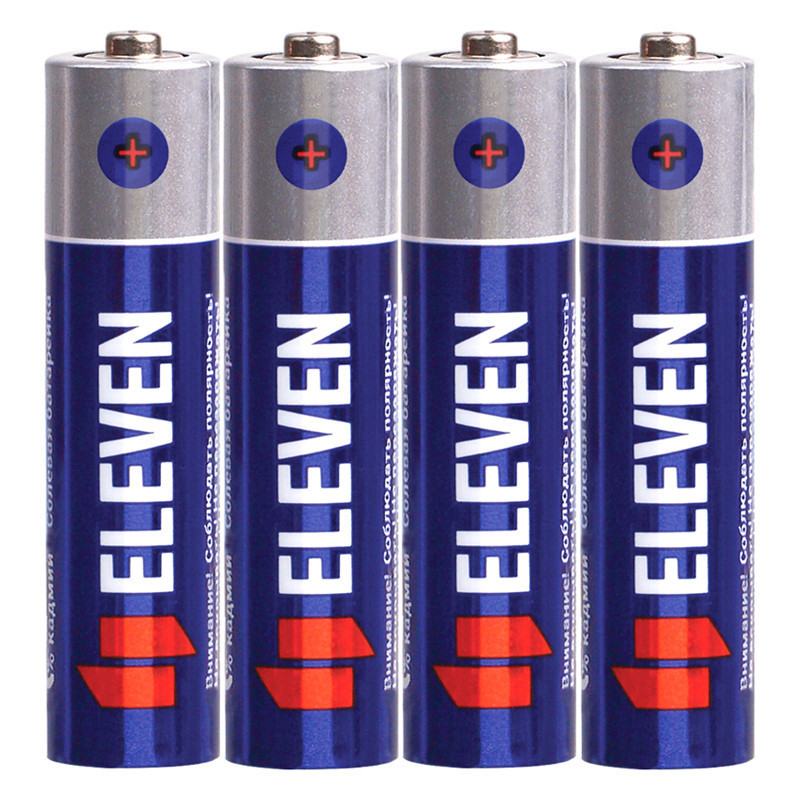 Батарейка Eleven AAA (R03) солевая, 4 шт, SB4